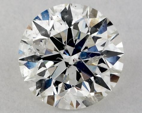 1.72 Carat H-SI2 Excellent Cut Round Diamond Embellished Gallery Pavé ...