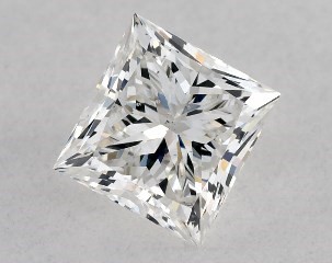 0.50 Carat F-SI1 Princess Cut Diamond