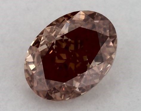  0.33 Carat Brown VS2  oval diamond