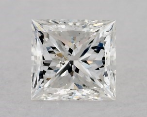 0.50 Carat F-SI1 Princess Cut Diamond