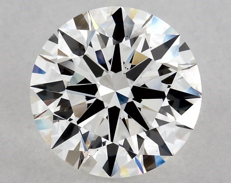 Lab-Created 2.00 Carat F VS2 Ideal Cut round diamond
