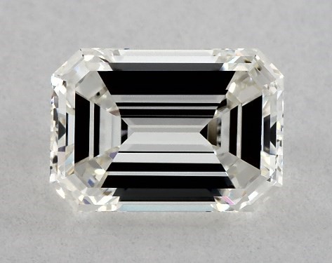 1.24 Carat G-VVS1 Emerald Cut Diamond Perfect Pavé Engagement Ring