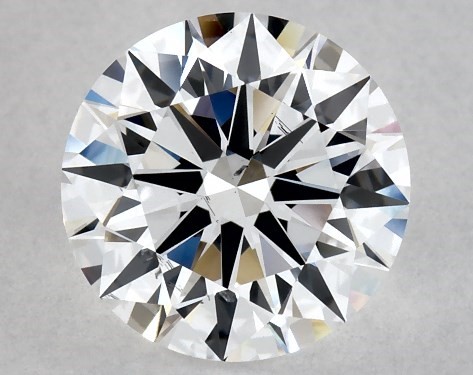 Lab-Created 1.94 Carat D-SI1 Ideal Cut Round Diamond Petite Pavé Engagement Ring (Flush Fit)