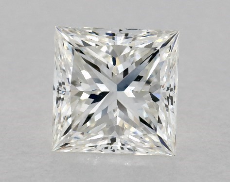 1.04 Carat H-VS1 Princess Cut Diamond 1.5mm Comfort Fit Engagement Ring