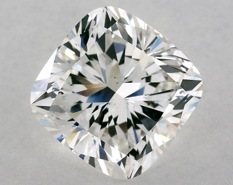This 2.01 carat cushion diamond G color SI1 clarity has Ideal proportions and a diamond grading report from GIA