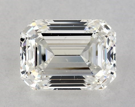  1.00 Carat H SI1  emerald diamond
