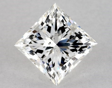  1.00 Carat H SI1 Ideal Cut princess diamond