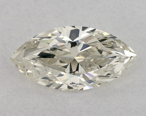 1.27 Carat K-SI1 Marquise Cut Diamond Triple Diamond Engagement Ring