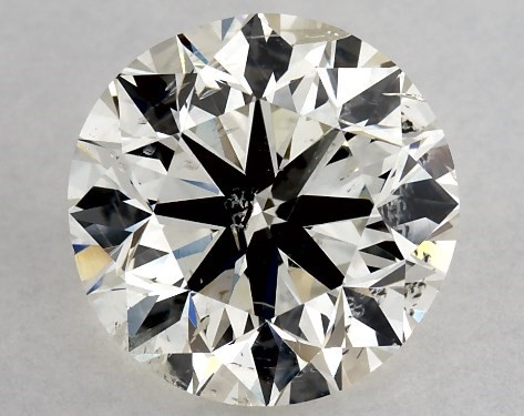 2.00 Carat I-SI2 Very Good Cut Round Diamond 2mm Knife Edge Solitaire Engagement Ring
