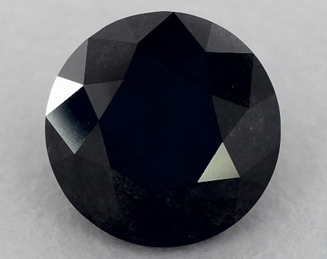  2.27 Carat Black   round diamond