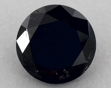  1.61 Carat Black   round diamond
