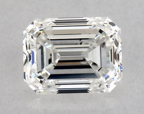  1.00 Carat H SI1  emerald diamond