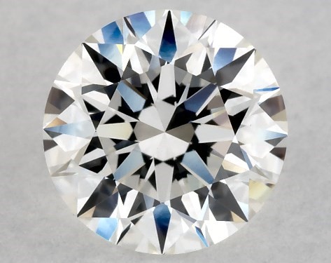 Lab-Created 1.21 Carat E-VVS2 Excellent Cut Round Diamond Six Prong Knife Edged Solitaire Engagement Ring