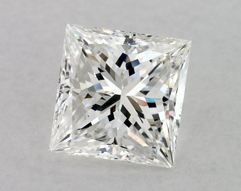 This 0.9 carat princess diamond G color VS1 clarity has Very Good proportions and a diamond grading report from GIA