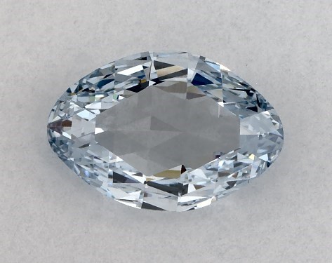  0.70 Carat Blue VVS2  oval diamond