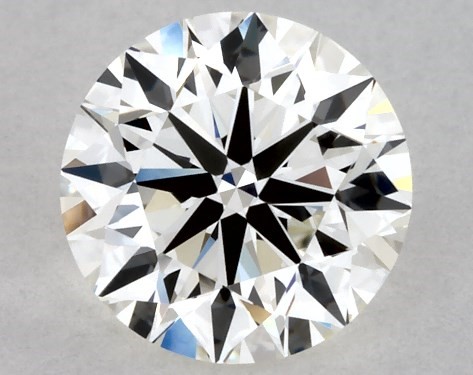 This 0.81 carat round diamond H color IF clarity has Excellent proportions and a diamond grading report from IGI