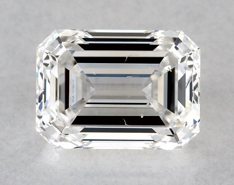  1.01 Carat F SI1  emerald diamond