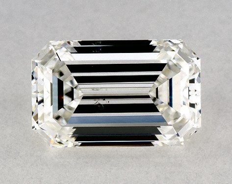  1.00 Carat H SI1  emerald diamond