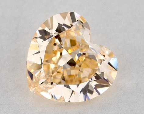  0.81 Carat Orange SI2  heart diamond