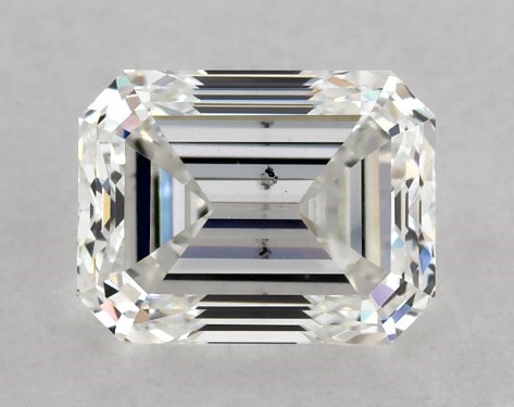  1.00 Carat H SI1  emerald diamond