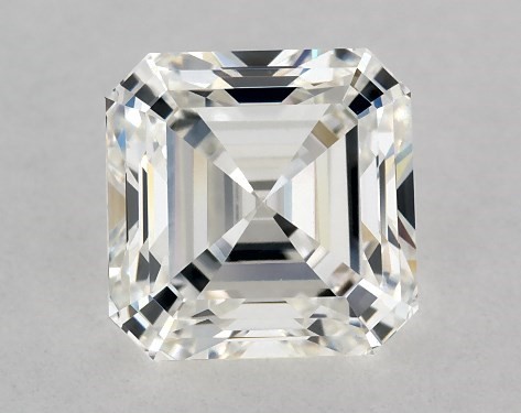 1.03 Carat G-VS1 Asscher Cut Diamond 2.5mm Comfort Fit Solitaire Engagement Ring