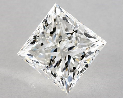 2.00 Carat G-VVS2 Princess Cut Diamond 2mm Comfort Fit Solitaire Engagement Ring