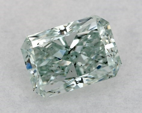  0.25 Carat Green SI1  radiant diamond