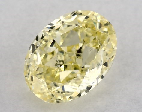  0.53 Carat Yellow SI2  oval diamond