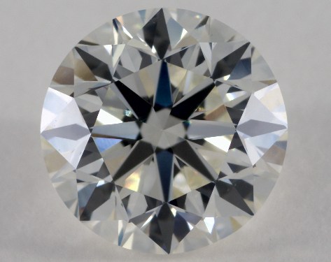 This 1 carat round diamond J color VS1 clarity has Very Good proportions and a diamond grading report from IGI