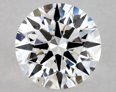 Lab-Created 1.07 Carat E SI1 Ideal Cut round diamond