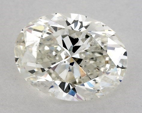 2.00 Carat J-SI2 Oval Cut Diamond 2mm Knife Edge Solitaire Engagement Ring