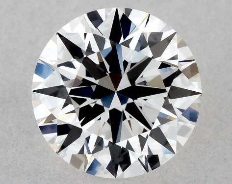 Lab-Created 0.50 Carat E VS1 Ideal Cut round diamond