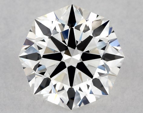 Lab-Created 1.03 Carat E VVS2 Ideal Cut octagon diamond