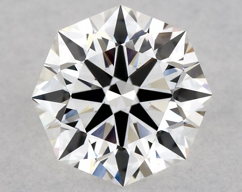 Lab-Created 1.01 Carat E VS1 True Hearts Cut octagon diamond