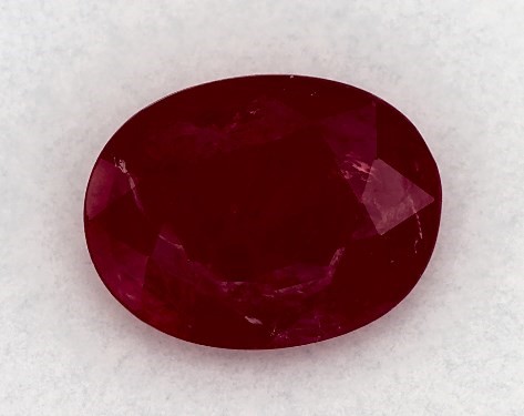  1.25 Carat Ruby   Oval gemstones