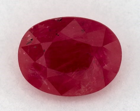  1.32 Carat Ruby   Oval gemstones