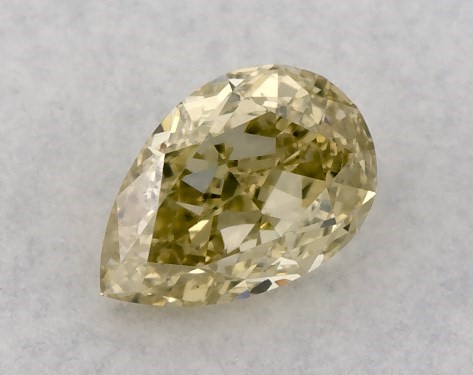  0.32 Carat Yellow SI1  pear diamond