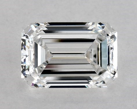 Lab-Created 1.54 Carat E-VS1 Emerald Cut Diamond 1.5mm Comfort Fit Engagement Ring
