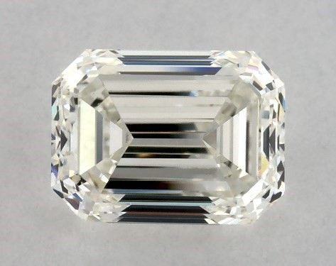 1.16 Carat K-VS1 Emerald Cut Diamond Petite Pavé Engagement Ring (Flush Fit)