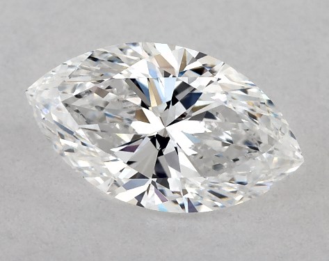 0.90 Carat D-VS2 Marquise Cut Diamond 2mm Comfort Fit Solitaire Engagement Ring