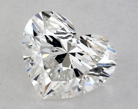  1.00 Carat F SI1  heart diamond