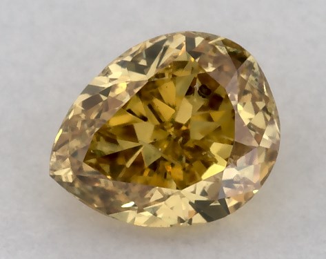 0.27 Carat Orange I1  pear diamond