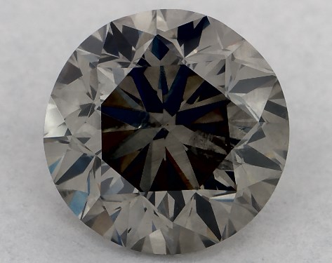  1.25 Carat Gray I1  round diamond