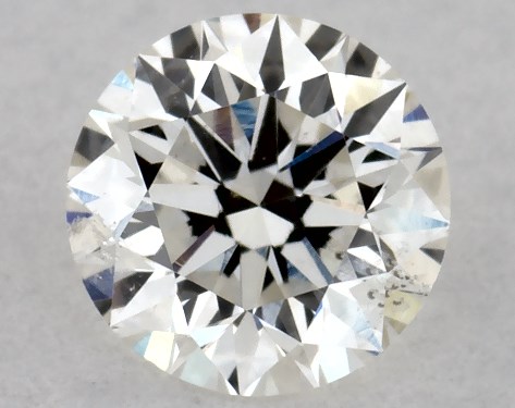 0.30 Carat I-I1 Excellent Cut Round Diamond 2mm Knife Edge Solitaire Engagement Ring