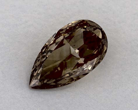  0.90 Carat Brown VS1  pear diamond