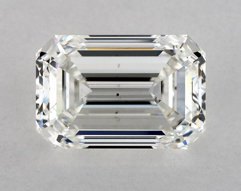 3.35 Carat H-VS2 Emerald Cut Diamond Tapered Baguette Diamond Engagement Ring