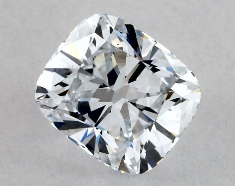 This Lab-Grown diamond 1 carat cushion D color VS2 clarity has Very Good proportions and a diamond grading report from IGI