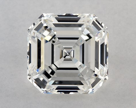 This 2.24 carat asscher diamond F color VVS1 clarity has Good proportions and a diamond grading report from GIA