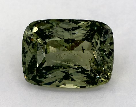  3.59 Carat Green Sapphire   Cushion gemstones