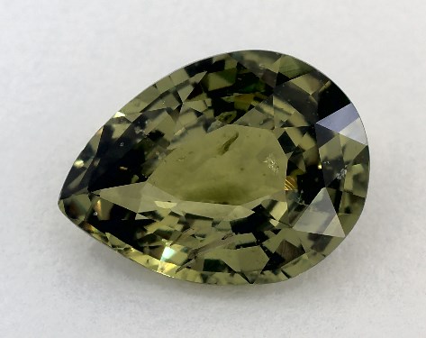  3.21 Carat Green Sapphire   Pear gemstones